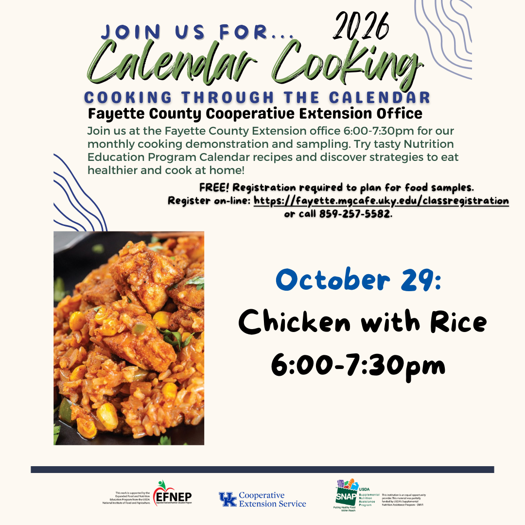 October 29 2026: Cooking Through the Calendar - Chicken with Rice