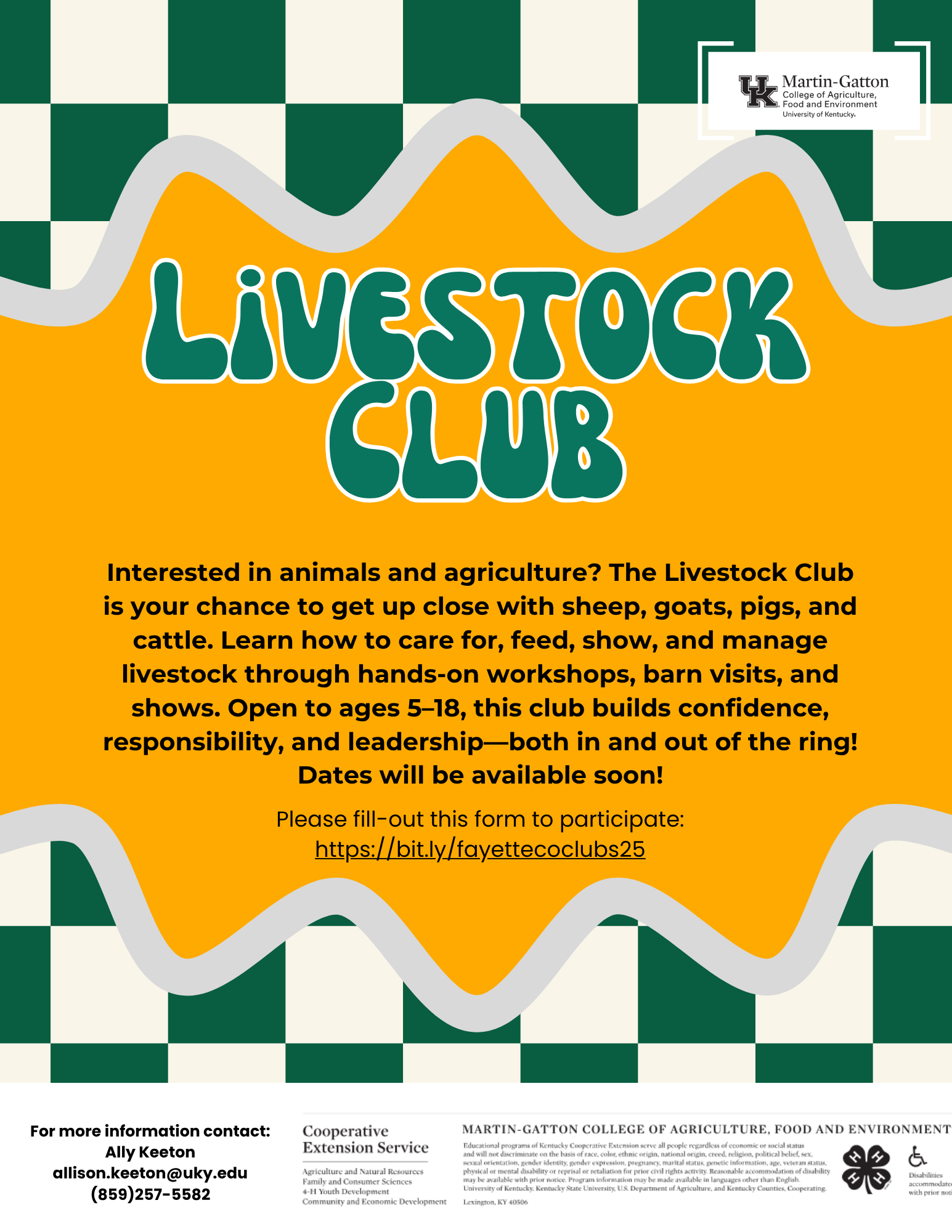 4H Livestock Club General Information