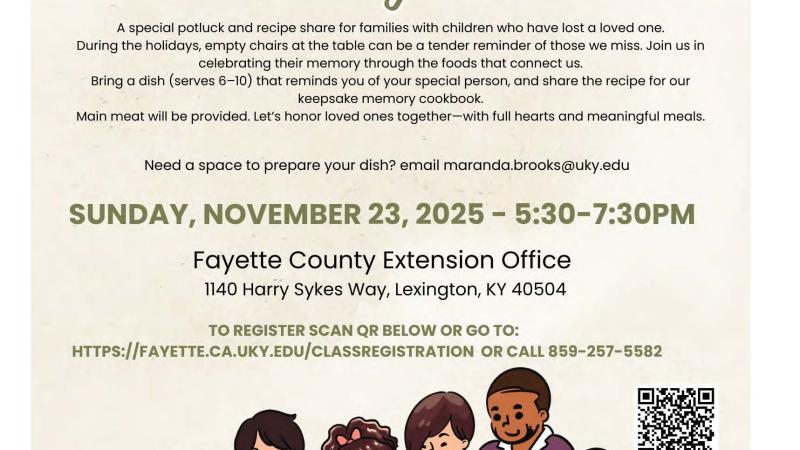 full hearts empty chair memory meal november 2025